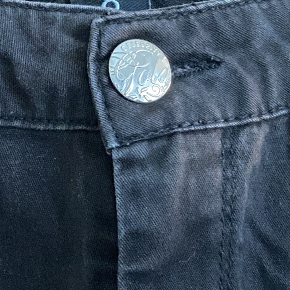 🟢3/$25🟢 Celebrity Gold Black Jeans Ladies 8 - Picture 4 of 4